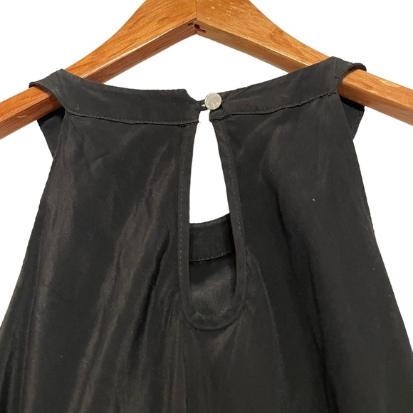 8th Story Free People Palmer‎ Silk Trapeze Halter Swing Dress w/ Pockets Size M - Picture 4 of 9